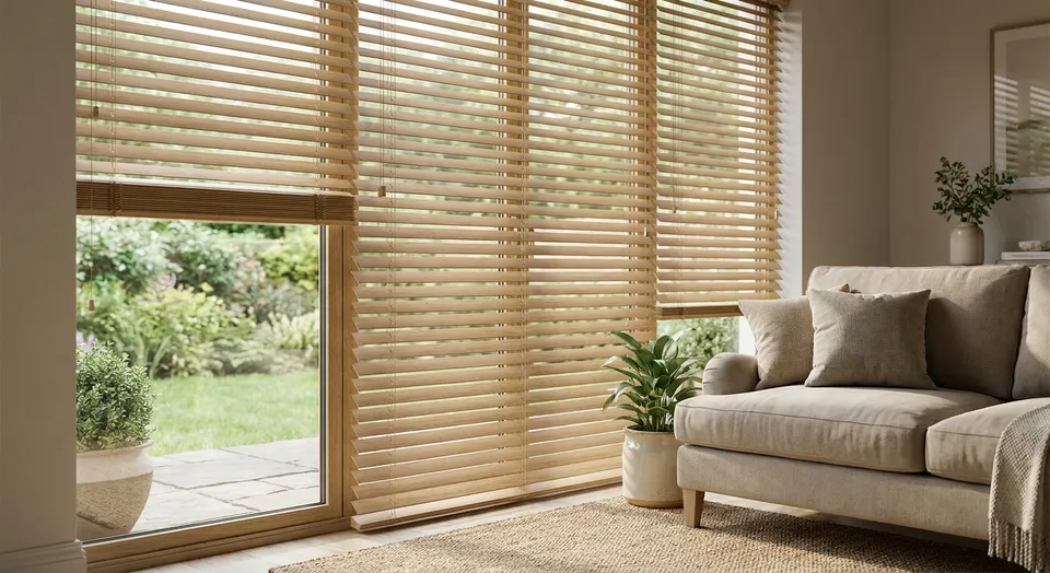 Custom blinds for garden-level apartments