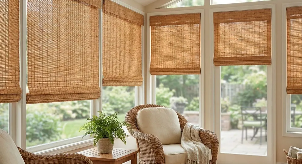 Custom blinds for enclosed porch windows