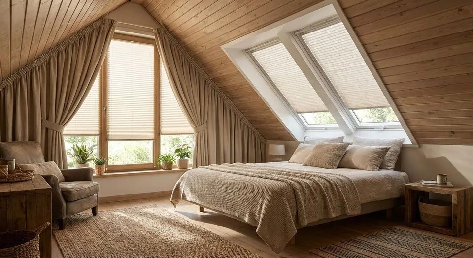 Window treatments for finished attic bedrooms