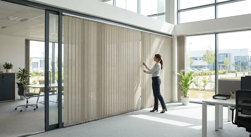 How to choose vertical blinds for commercial sliding doors