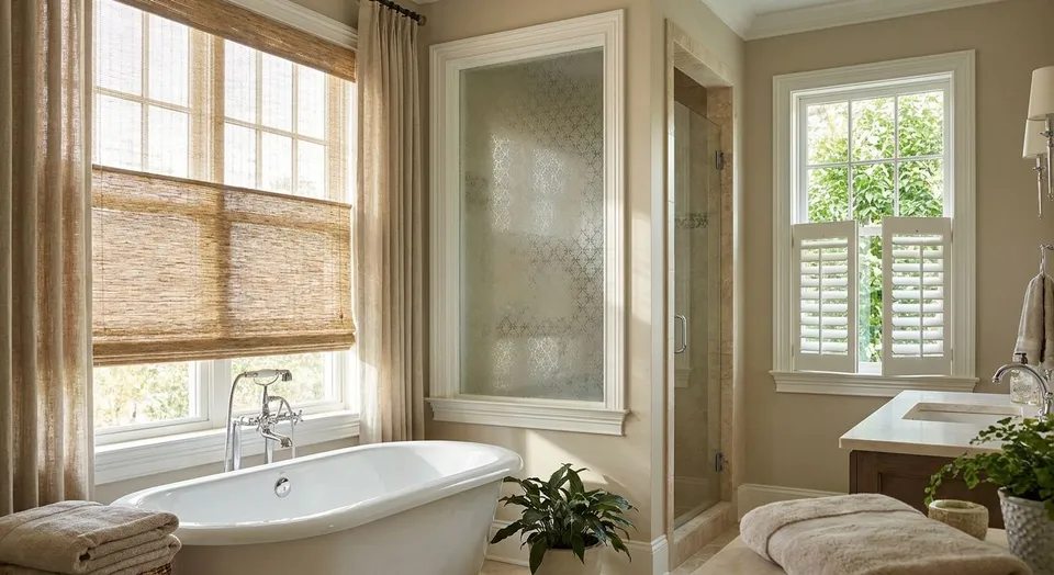 Best Window Treatments for Bathroom Windows
